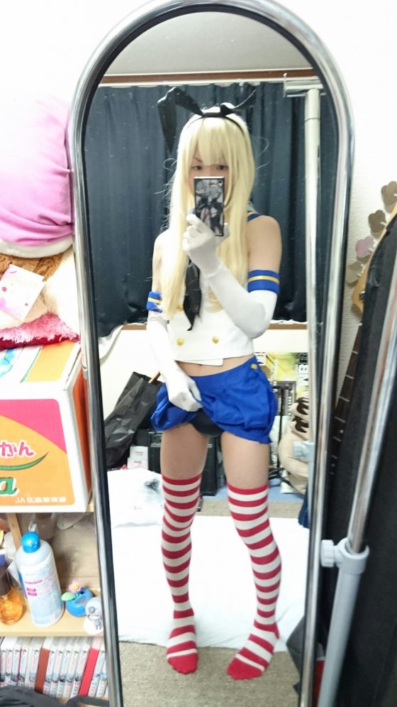 男の娘 島風 コスプレ 画像