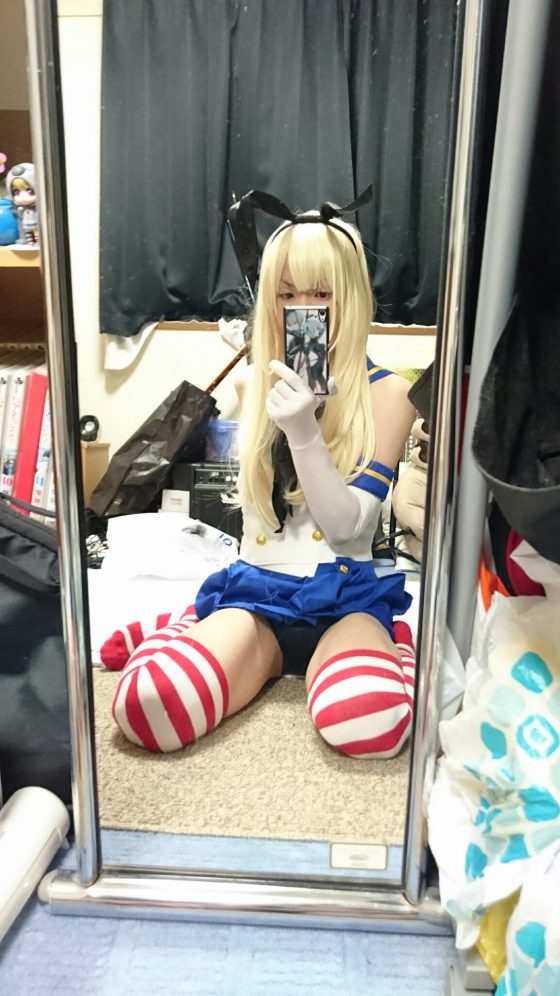 男の娘 島風 コスプレ 画像