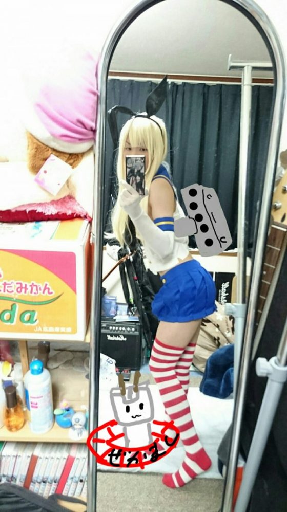 男の娘 島風 コスプレ 画像