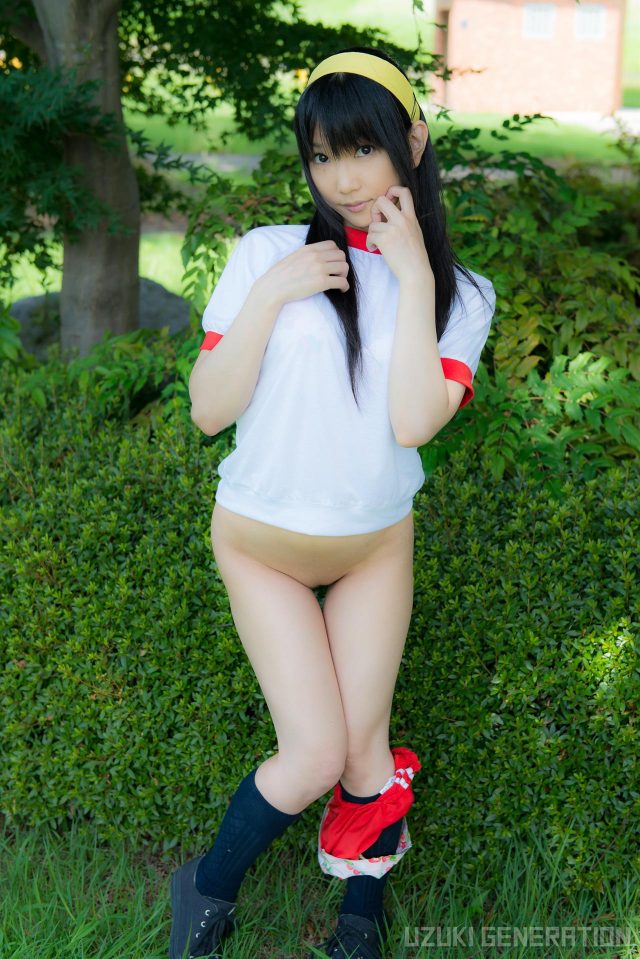 lenfried ブルマの食い込みやパイパンのマンコがエロい 『アイドルマスター』 島村卯月のコスプレ画像