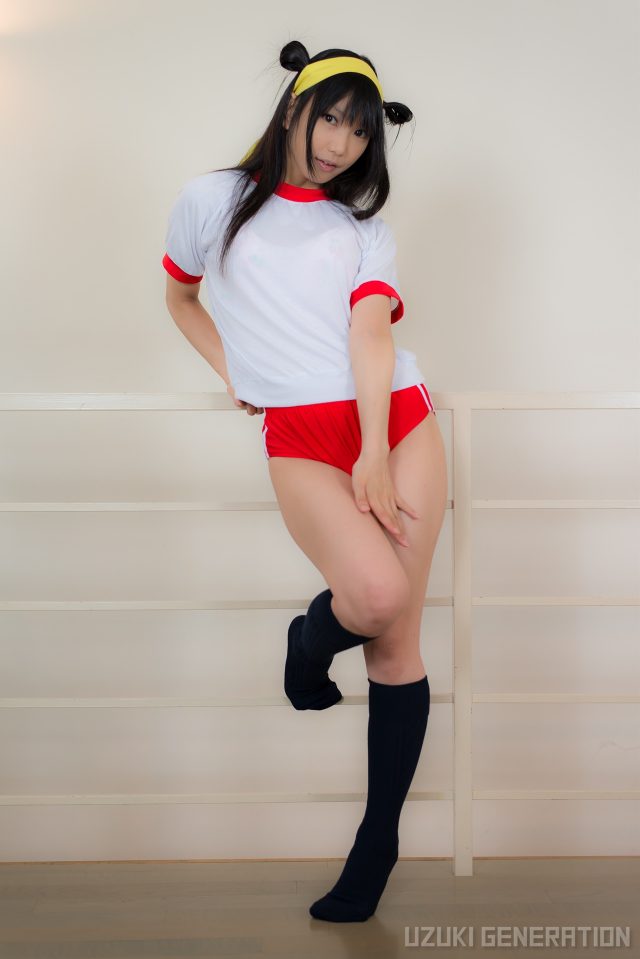 lenfried ブルマの食い込みやパイパンのマンコがエロい 『アイドルマスター』 島村卯月のコスプレ画像