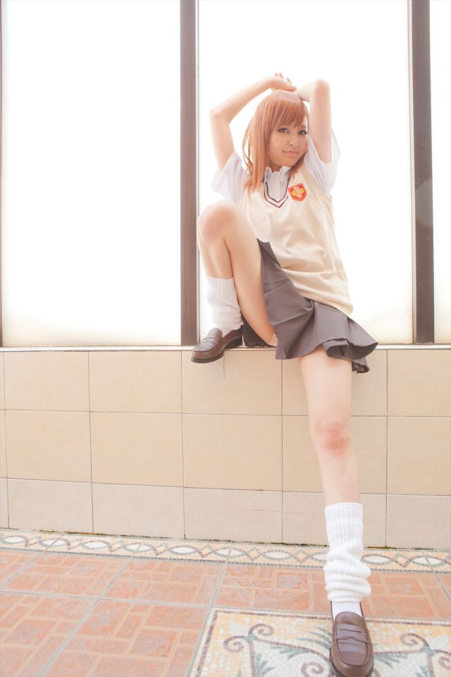 コスプレイヤー なーさん 透けたパンツがエロい 『とある科学の超電磁砲』 御坂美琴の制服コスプレ画像