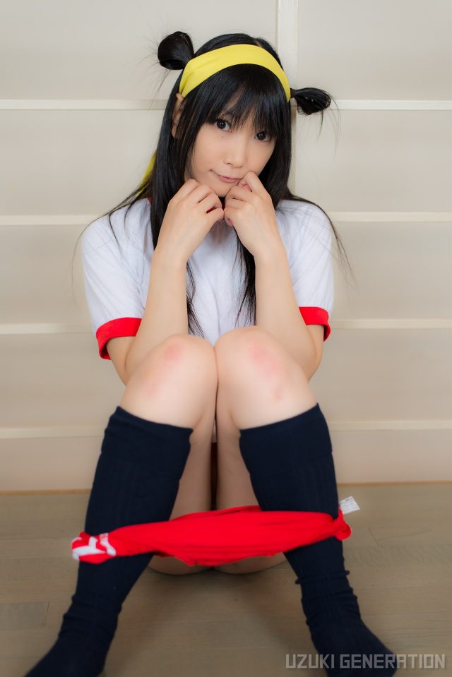 lenfried ブルマの食い込みやパイパンのマンコがエロい 『アイドルマスター』 島村卯月のコスプレ画像