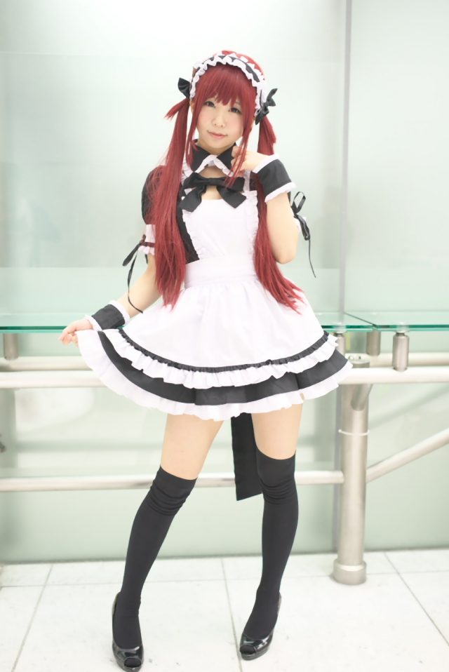 五木あきら メイドコスプレ