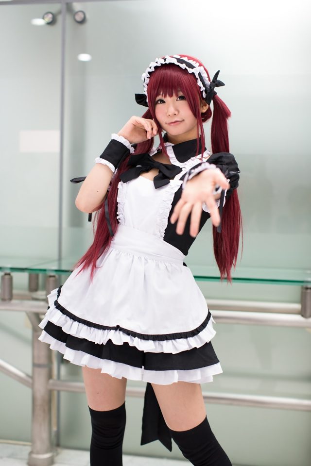 五木あきら メイドコスプレ