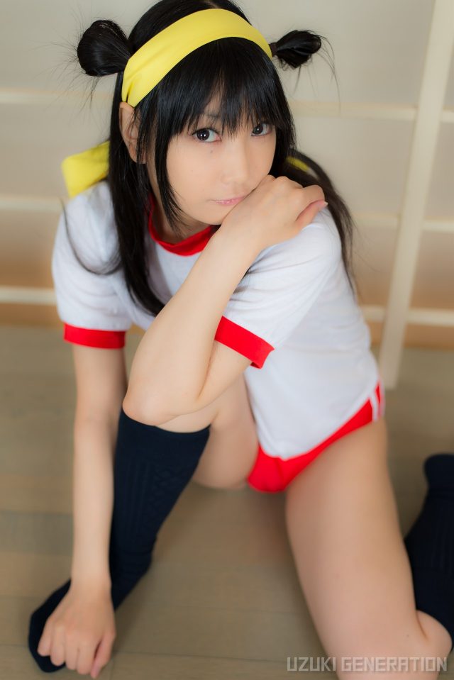 lenfried ブルマの食い込みやパイパンのマンコがエロい 『アイドルマスター』 島村卯月のコスプレ画像