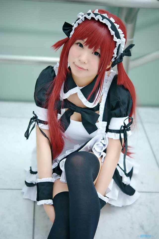 五木あきら メイドコスプレ