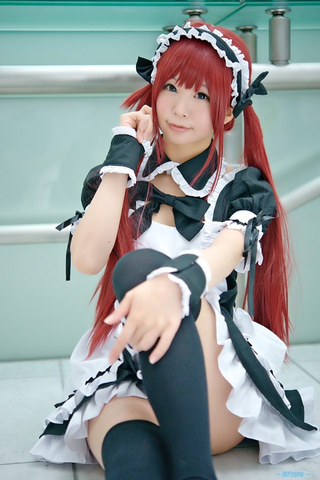 五木あきら メイドコスプレ