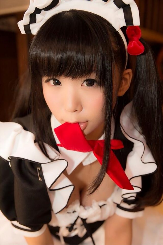 五木あきら メイドコスプレ