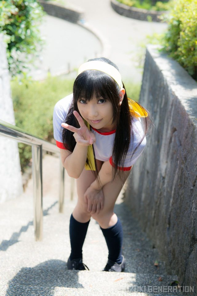 lenfried ブルマの食い込みやパイパンのマンコがエロい 『アイドルマスター』 島村卯月のコスプレ画像