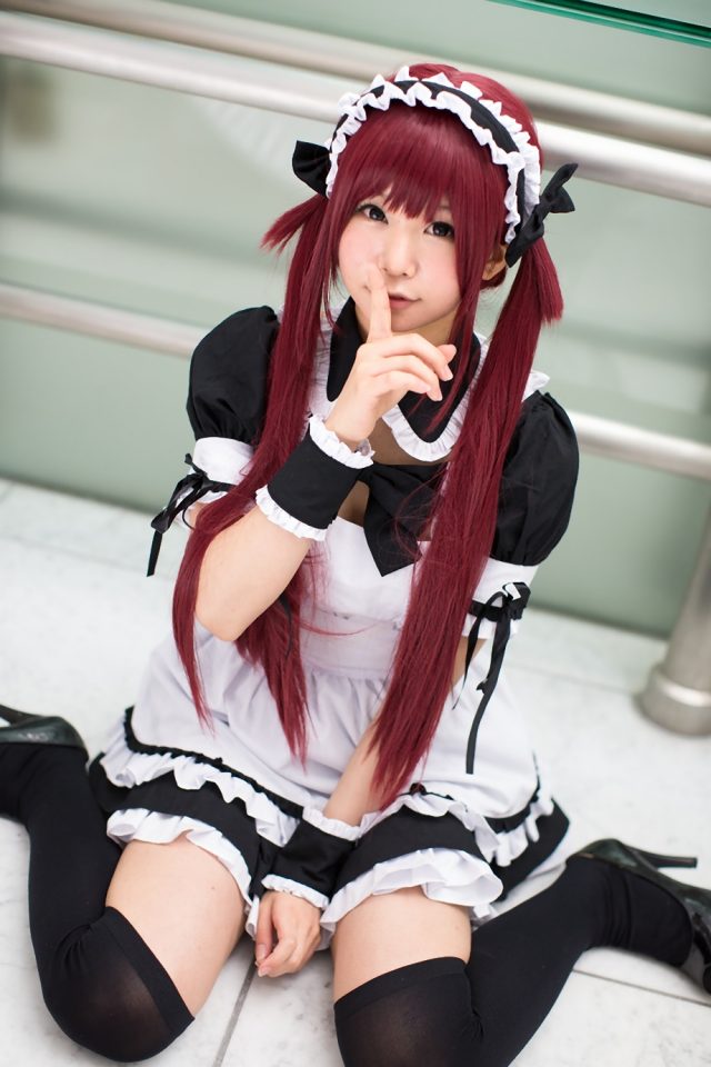 五木あきら メイドコスプレ