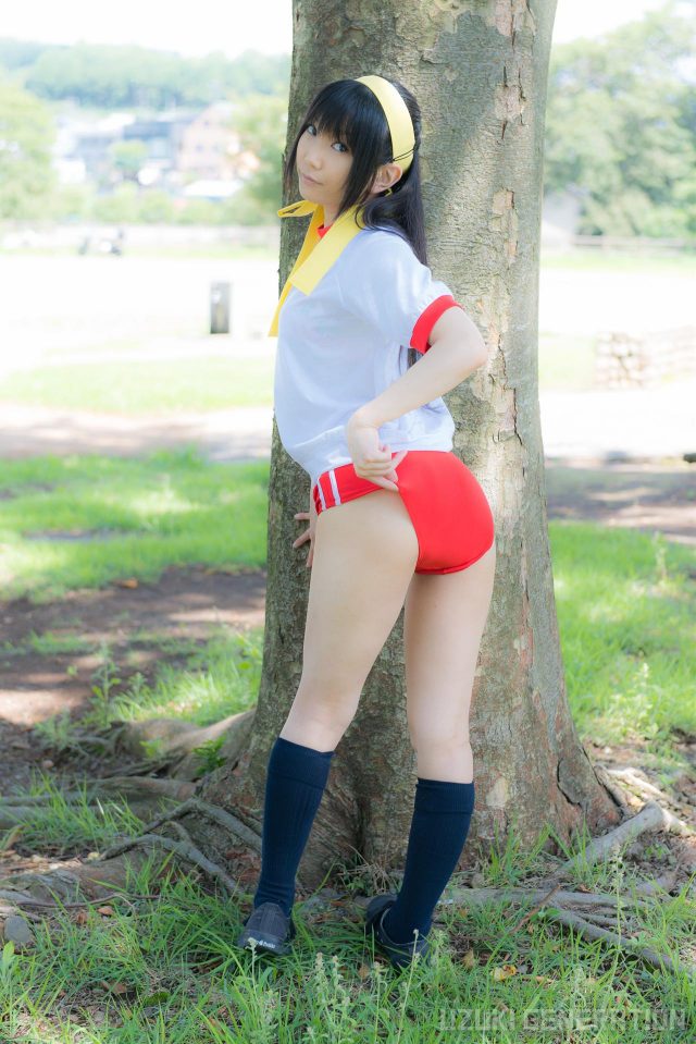 lenfried ブルマの食い込みやパイパンのマンコがエロい 『アイドルマスター』 島村卯月のコスプレ画像