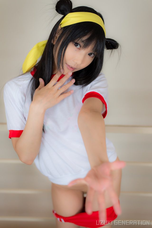 lenfried ブルマの食い込みやパイパンのマンコがエロい 『アイドルマスター』 島村卯月のコスプレ画像