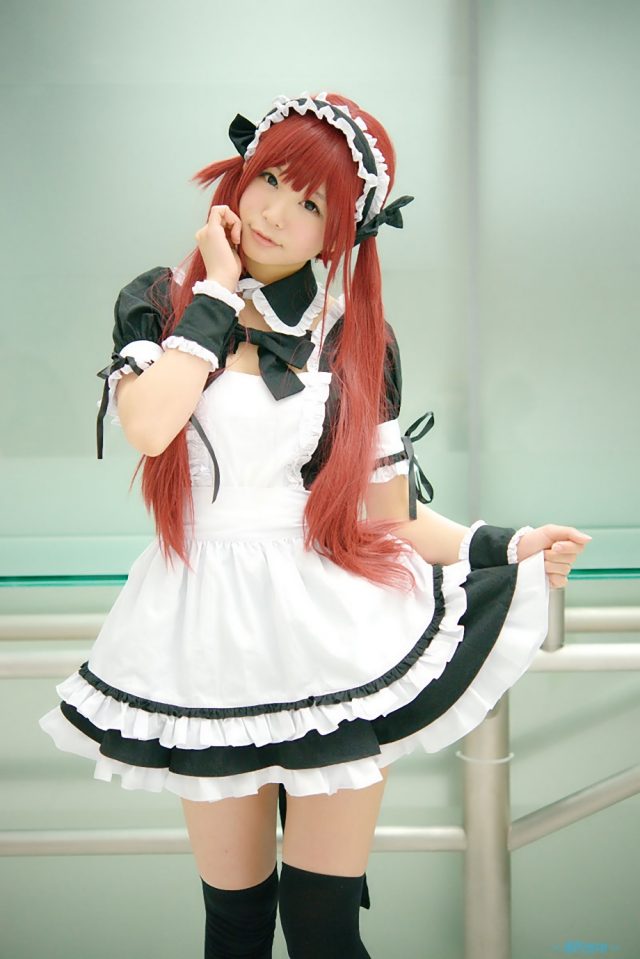 五木あきら メイドコスプレ