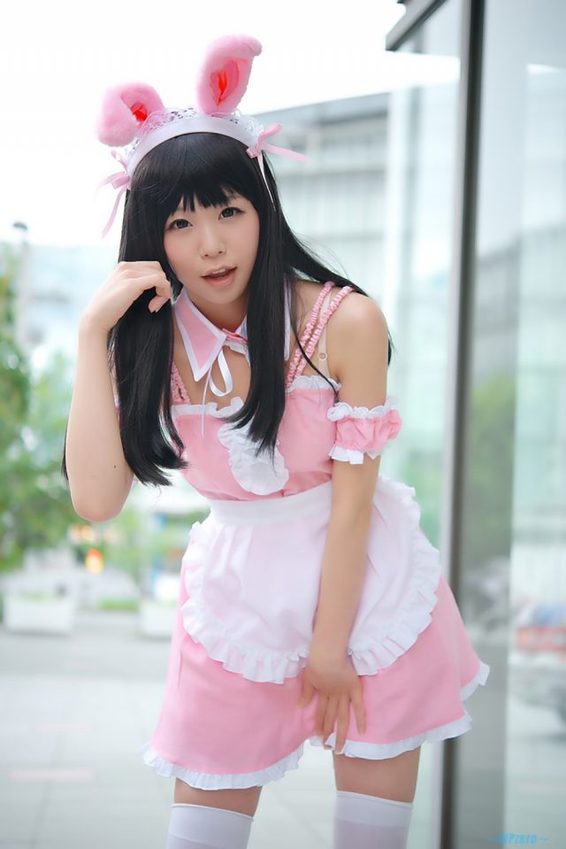 五木あきら メイドコスプレ