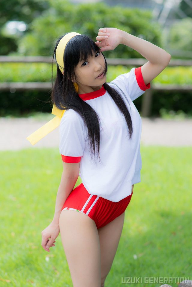 lenfried ブルマの食い込みやパイパンのマンコがエロい 『アイドルマスター』 島村卯月のコスプレ画像