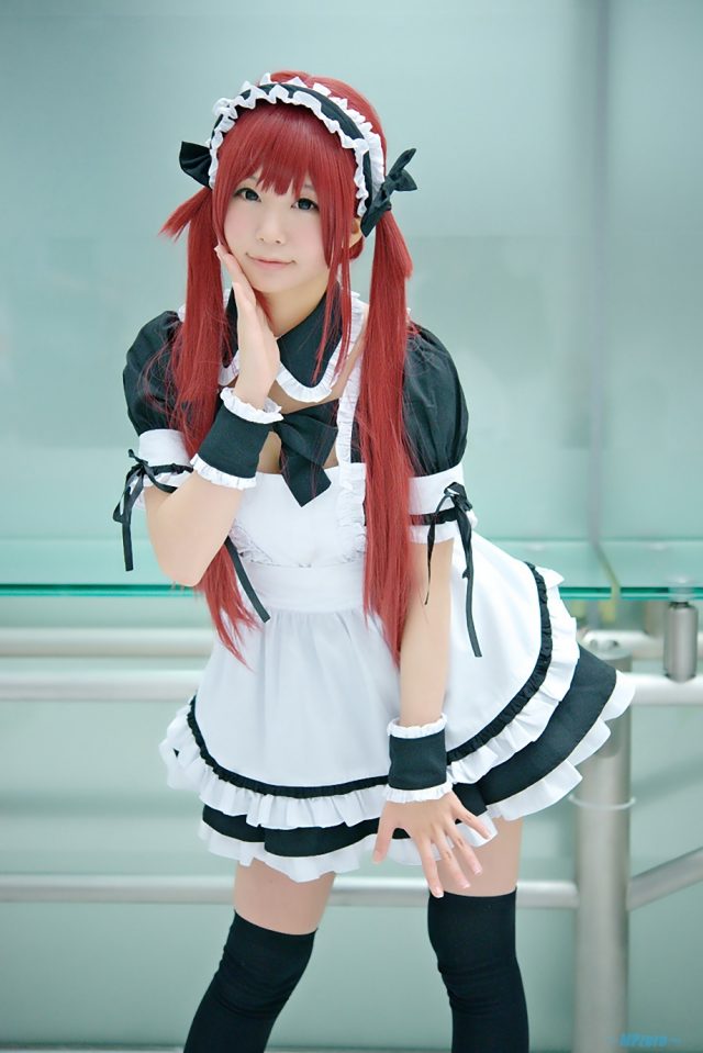 五木あきら メイドコスプレ