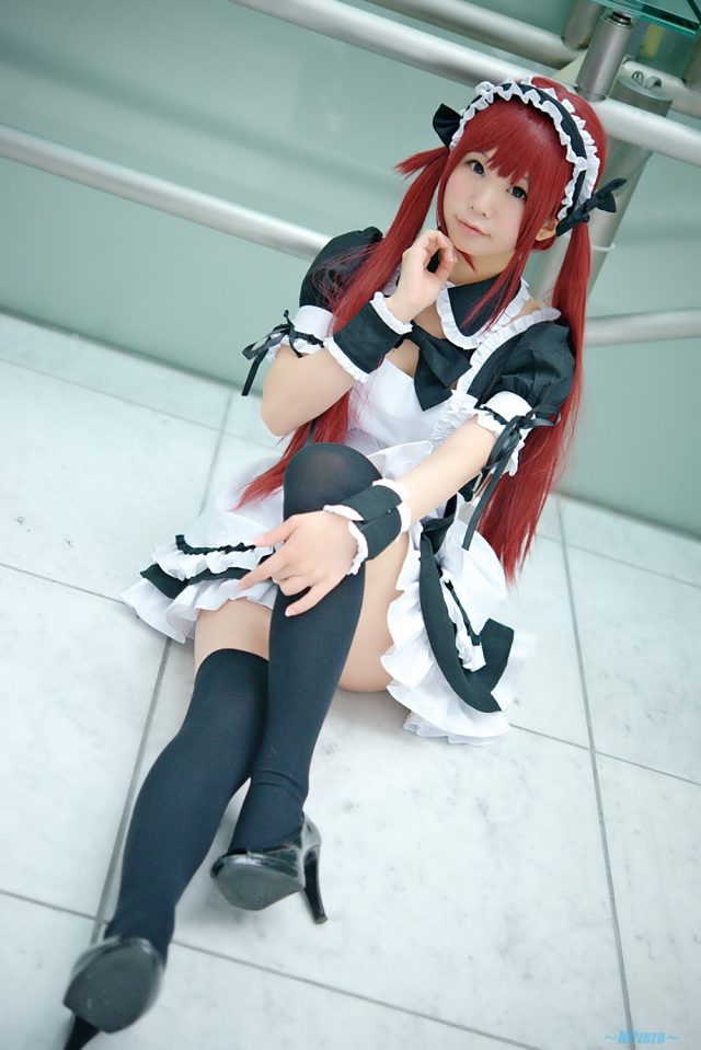 五木あきら メイドコスプレ