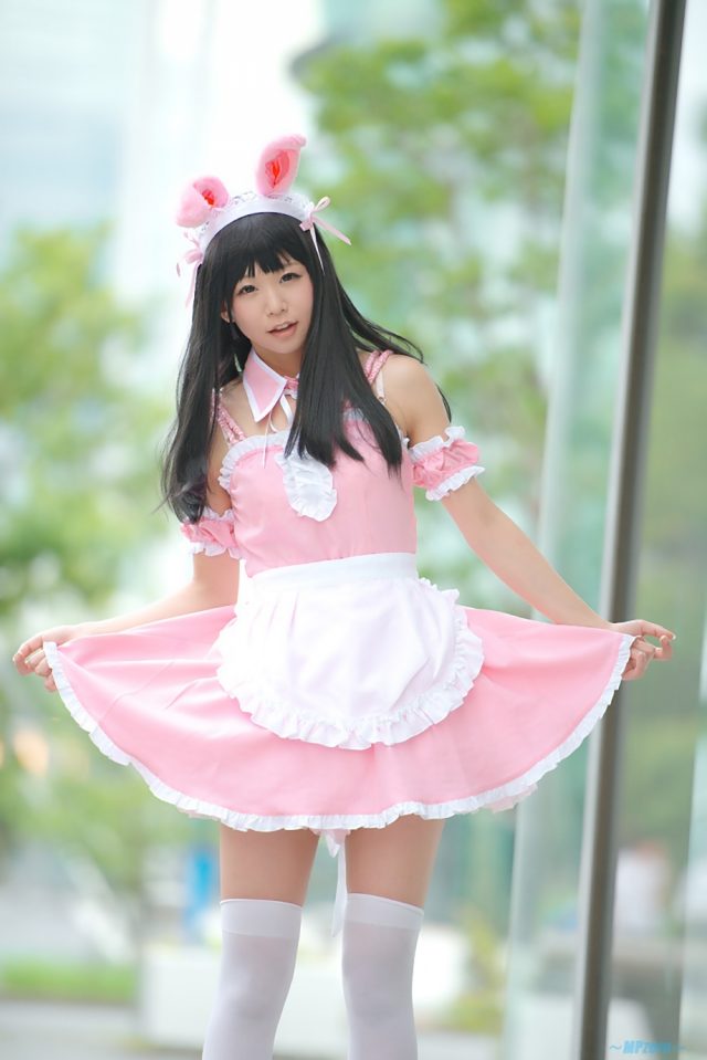 五木あきら メイドコスプレ