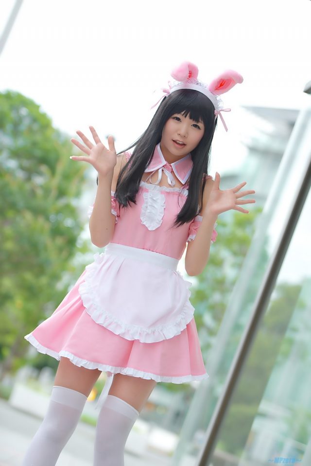 五木あきら メイドコスプレ