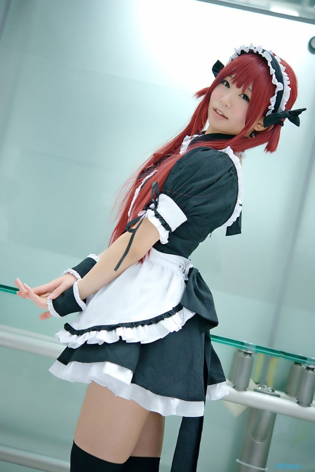 五木あきら メイドコスプレ