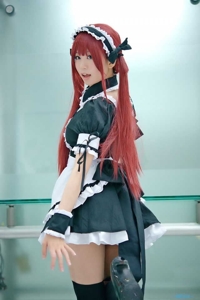 五木あきら メイドコスプレ