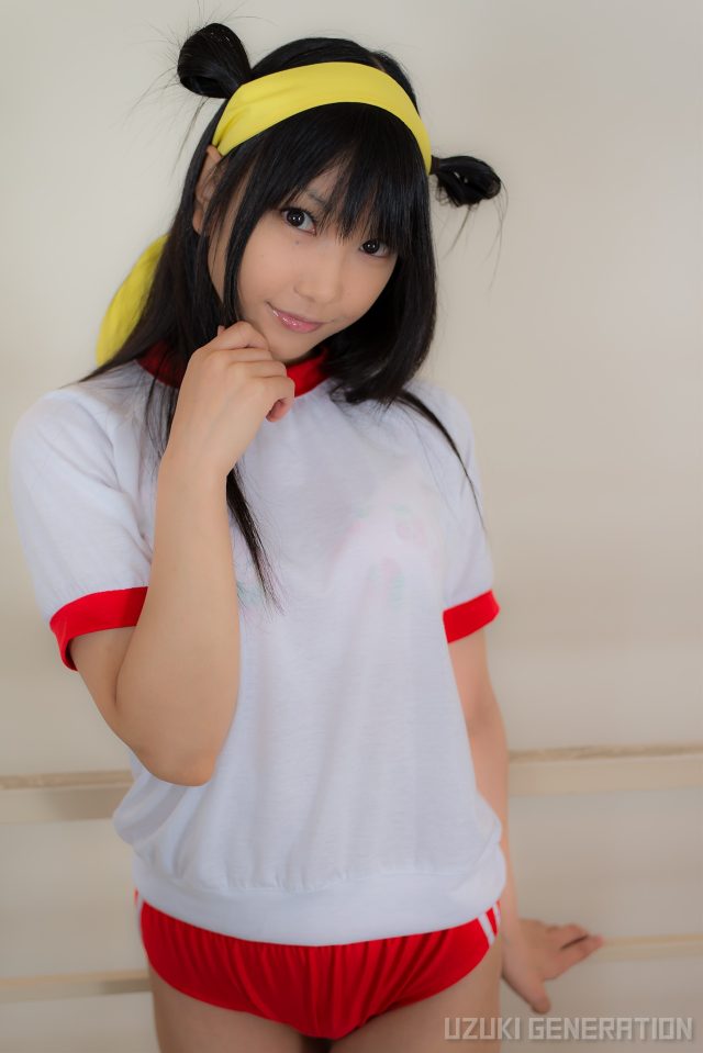 lenfried ブルマの食い込みやパイパンのマンコがエロい 『アイドルマスター』 島村卯月のコスプレ画像