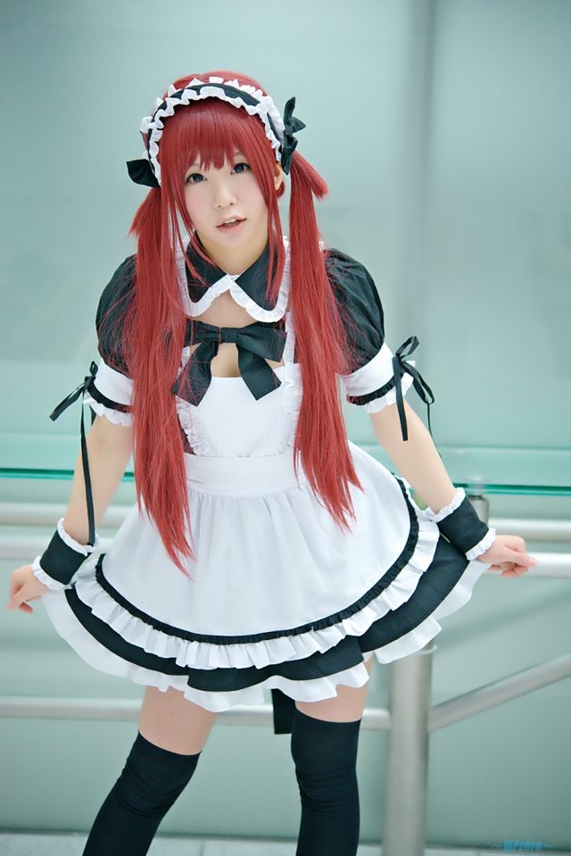 五木あきら メイドコスプレ