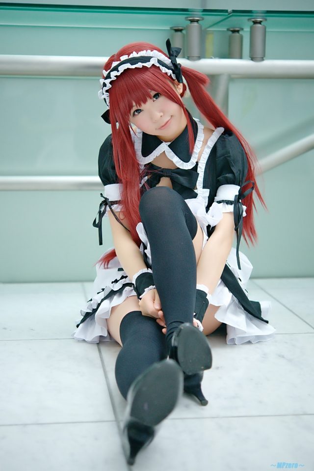 五木あきら メイドコスプレ