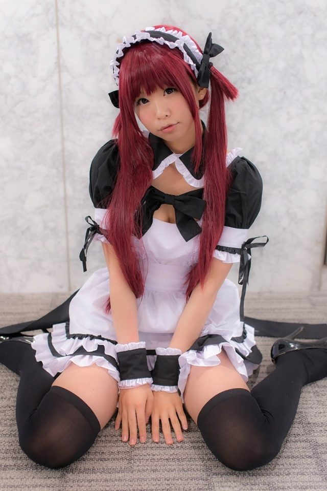 五木あきら メイドコスプレ
