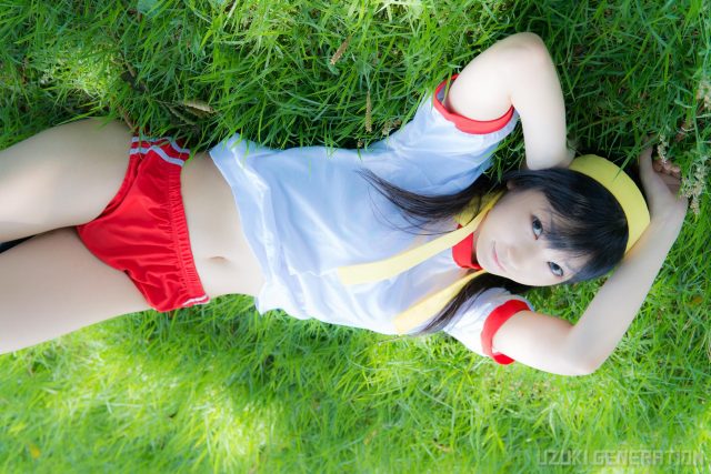 lenfried ブルマの食い込みやパイパンのマンコがエロい 『アイドルマスター』 島村卯月のコスプレ画像