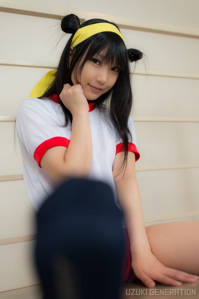 lenfried ブルマの食い込みやパイパンのマンコがエロい 『アイドルマスター』 島村卯月のコスプレ画像