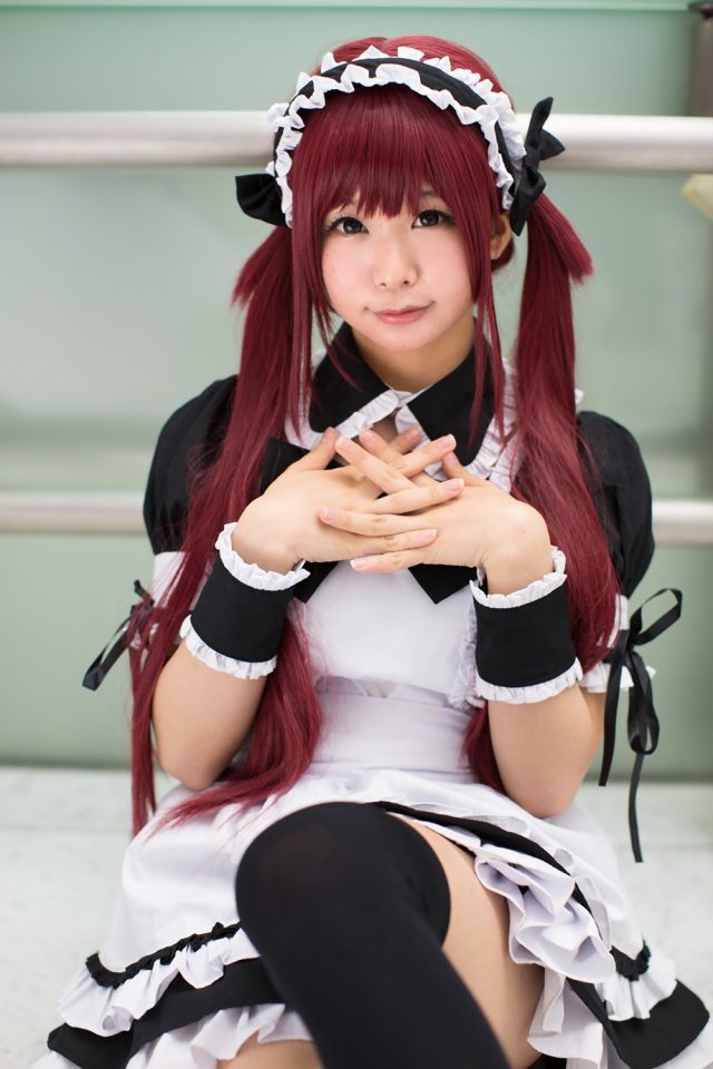 五木あきら メイドコスプレ