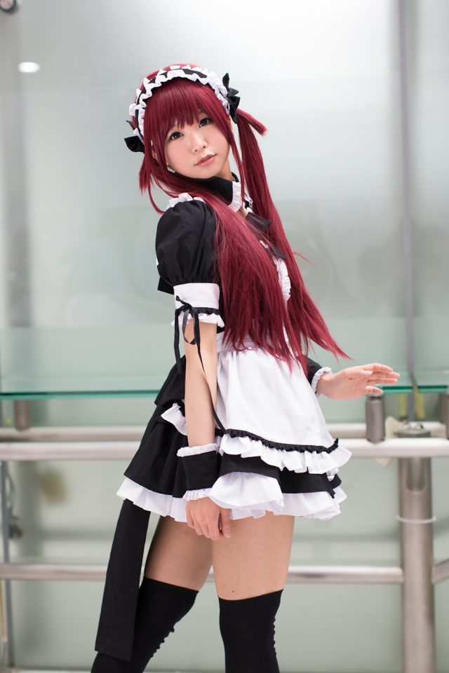 五木あきら メイドコスプレ