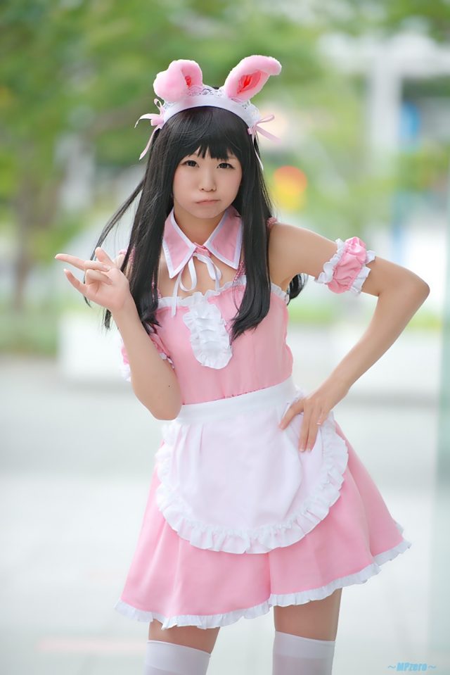 五木あきら メイドコスプレ