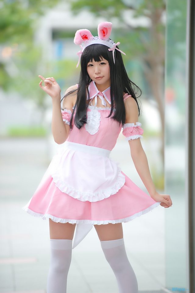 五木あきら メイドコスプレ