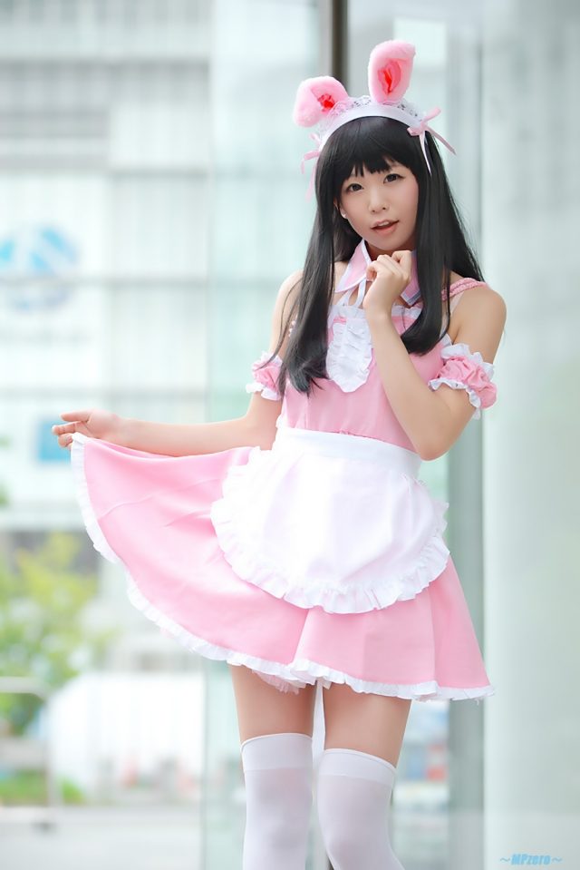 五木あきら メイドコスプレ
