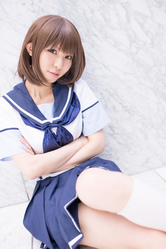 コスプレイヤー 璃波 ミニスカに白ハイソックスがエロい 『ラブプラス』 姉ヶ崎寧々のコスプレ画像