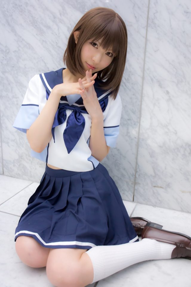 コスプレイヤー 璃波 ミニスカに白ハイソックスがエロい 『ラブプラス』 姉ヶ崎寧々のコスプレ画像