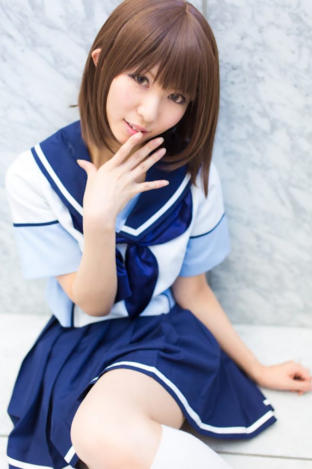 コスプレイヤー 璃波 ミニスカに白ハイソックスがエロい 『ラブプラス』 姉ヶ崎寧々のコスプレ画像