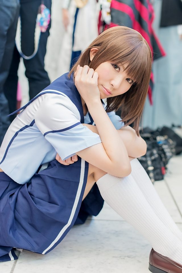 コスプレイヤー 璃波 ミニスカに白ハイソックスがエロい 『ラブプラス』 姉ヶ崎寧々のコスプレ画像