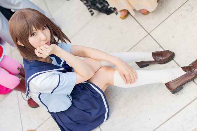 コスプレイヤー 璃波 ミニスカに白ハイソックスがエロい 『ラブプラス』 姉ヶ崎寧々のコスプレ画像