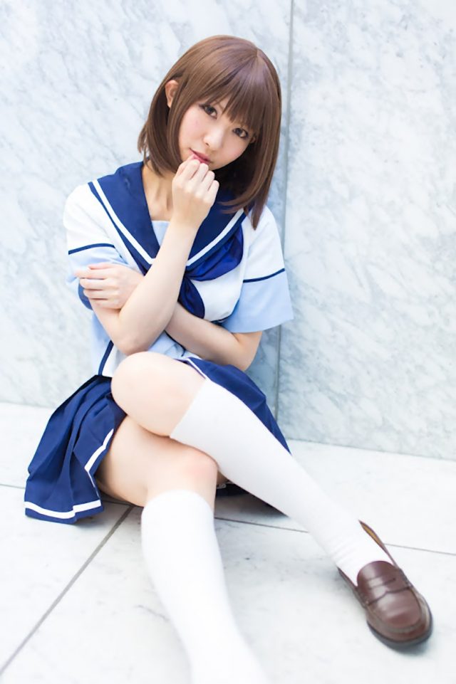 コスプレイヤー 璃波 ミニスカに白ハイソックスがエロい 『ラブプラス』 姉ヶ崎寧々のコスプレ画像