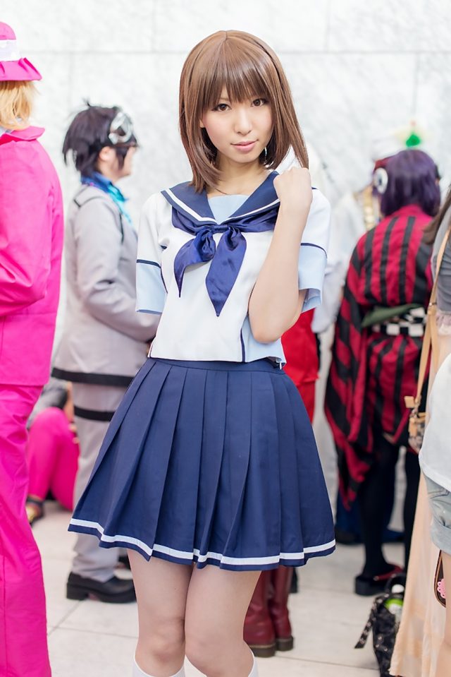 コスプレイヤー 璃波 ミニスカに白ハイソックスがエロい 『ラブプラス』 姉ヶ崎寧々のコスプレ画像