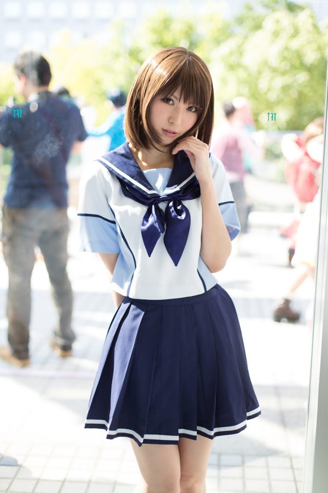 コスプレイヤー 璃波 ミニスカに白ハイソックスがエロい 『ラブプラス』 姉ヶ崎寧々のコスプレ画像