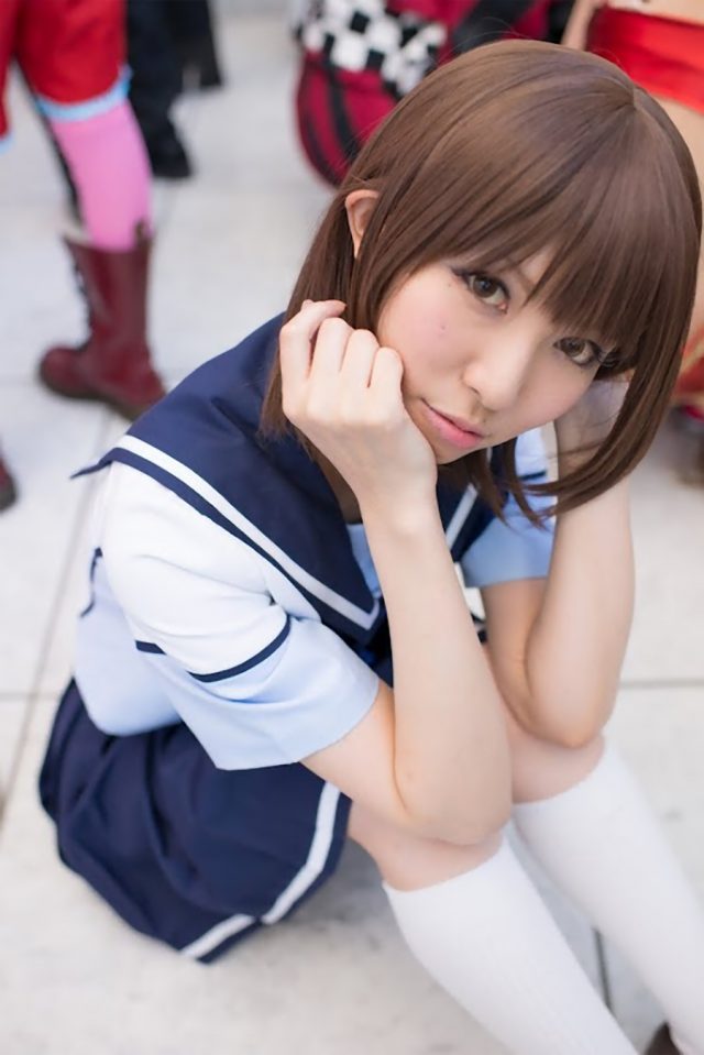 コスプレイヤー 璃波 ミニスカに白ハイソックスがエロい 『ラブプラス』 姉ヶ崎寧々のコスプレ画像