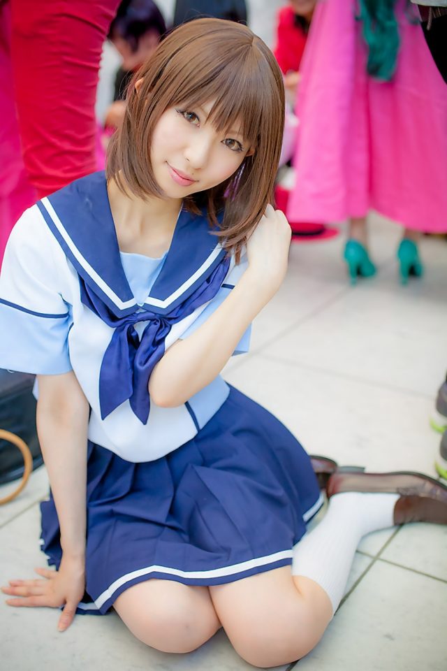 コスプレイヤー 璃波 ミニスカに白ハイソックスがエロい 『ラブプラス』 姉ヶ崎寧々のコスプレ画像