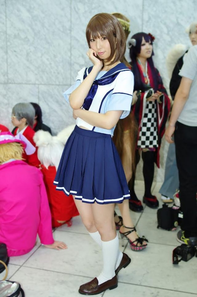 コスプレイヤー 璃波 ミニスカに白ハイソックスがエロい 『ラブプラス』 姉ヶ崎寧々のコスプレ画像