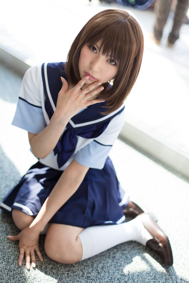 コスプレイヤー 璃波 ミニスカに白ハイソックスがエロい 『ラブプラス』 姉ヶ崎寧々のコスプレ画像