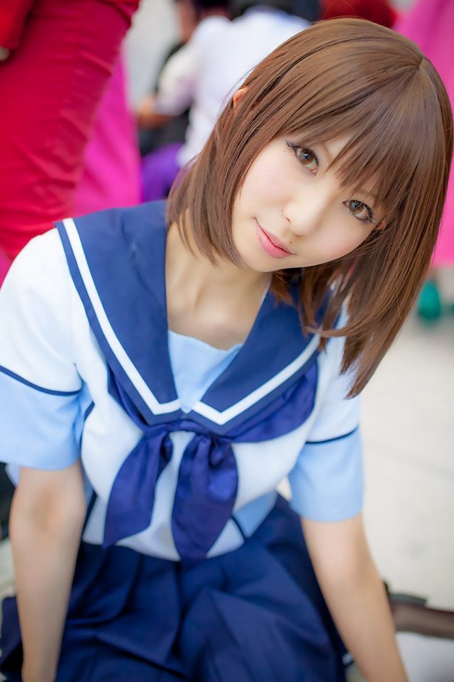 コスプレイヤー 璃波 ミニスカに白ハイソックスがエロい 『ラブプラス』 姉ヶ崎寧々のコスプレ画像